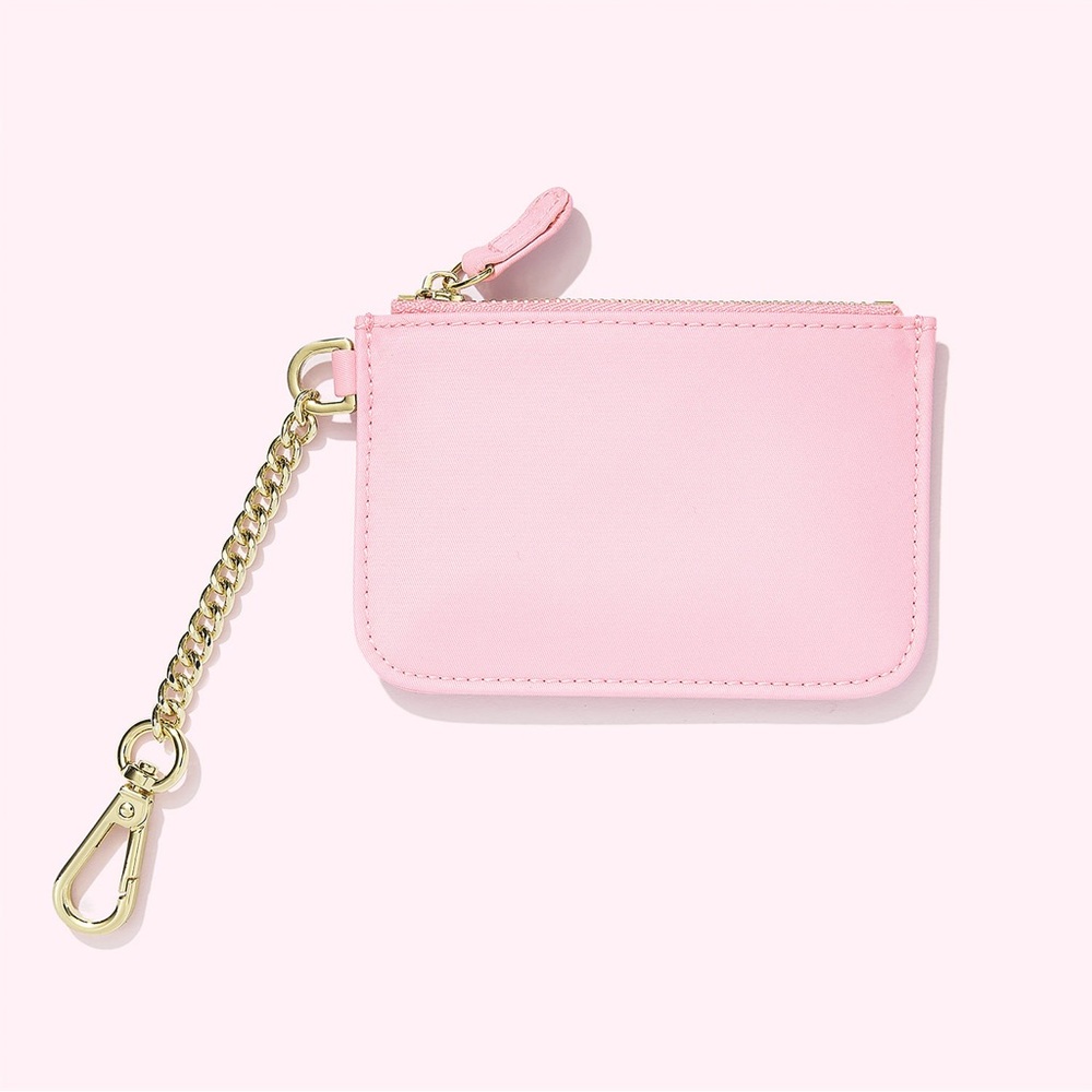 🆕 Stoney Clover Lane Pink Flamingo Nylon Keychain Wallet